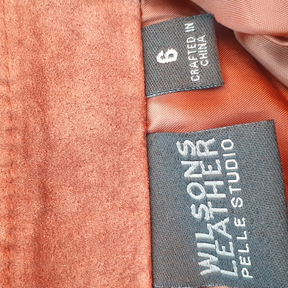 Wilsons Leather Brown Suede Maxi Skirt size 6 - Picture 5 of 8